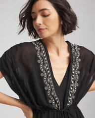Chico's Discount - Miraclesuit® Beach Embroidered Long Kimono