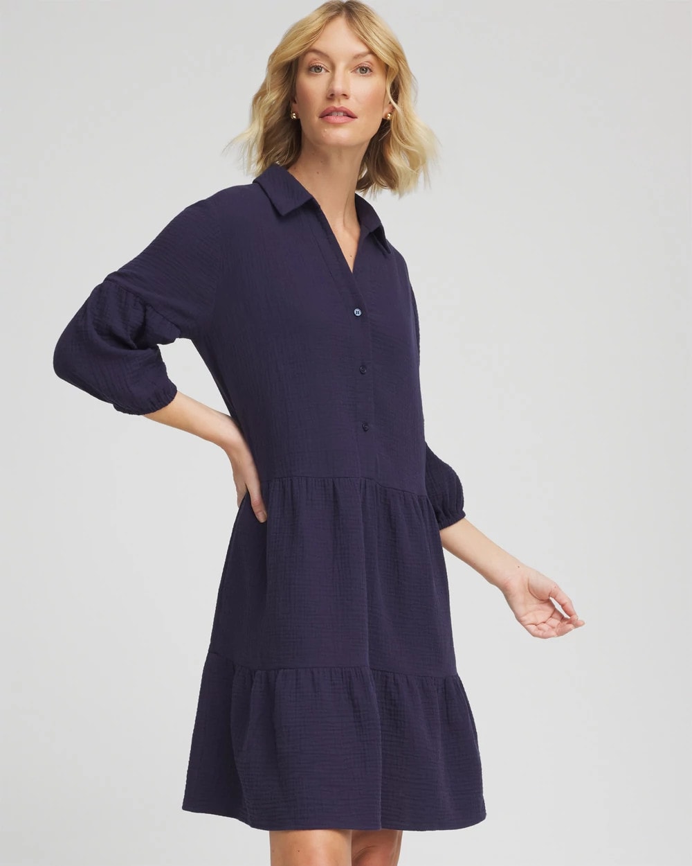 Chico's For Sale - Woven Tiered Swim Cover-Up Dress