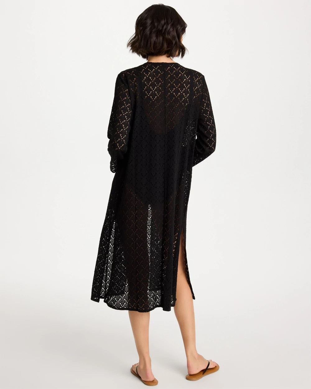 Chico's / Long Knit Swim Cover-Up