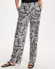 Chico's For Sale - Geo Pull-On Wide-Leg Linen Pants