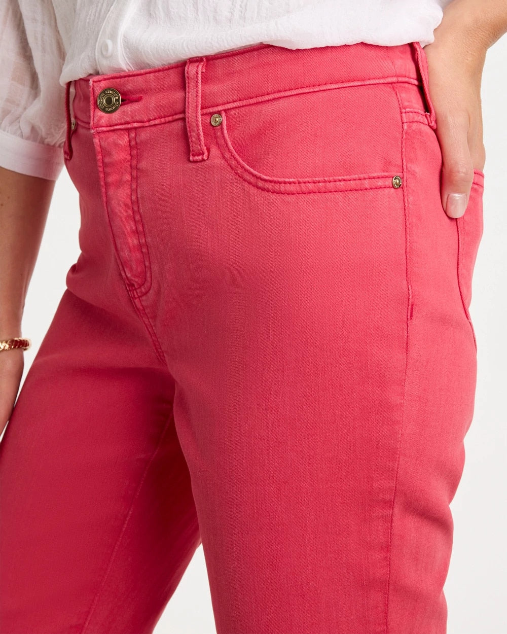 Chico's Outlet - Girlfriend Roll Cuff Crop Jeans