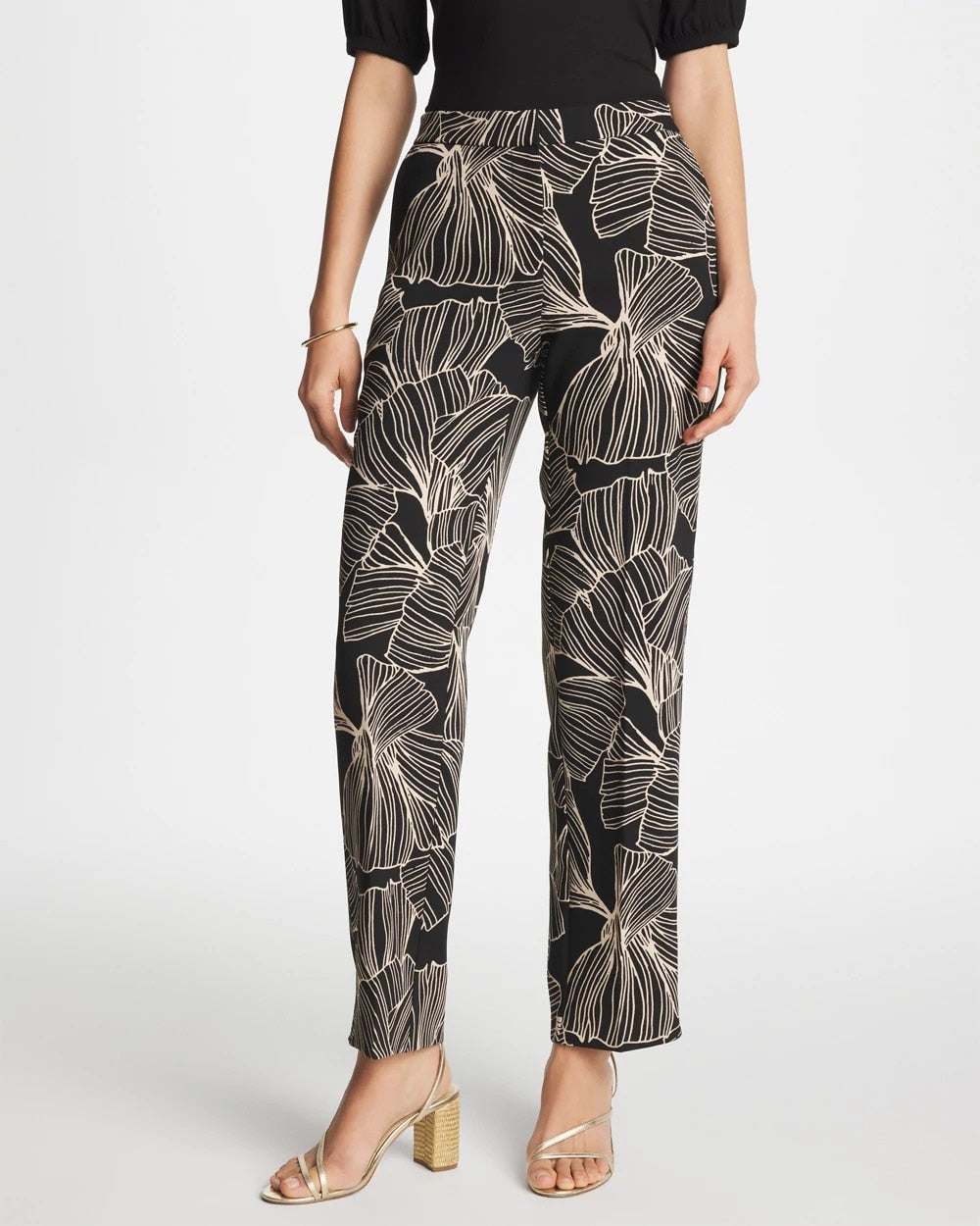 Chico's Sale - Ginkgo Crepe Tapered Ankle Pants