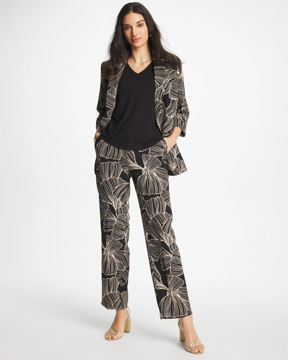 Chico's Sale - Ginkgo Crepe Tapered Ankle Pants