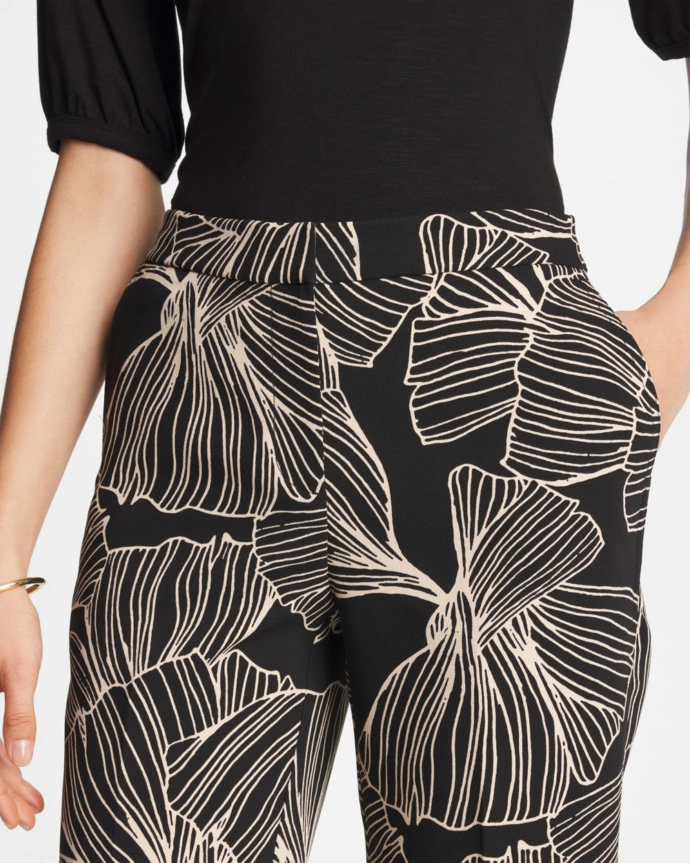 Chico's Sale - Ginkgo Crepe Tapered Ankle Pants