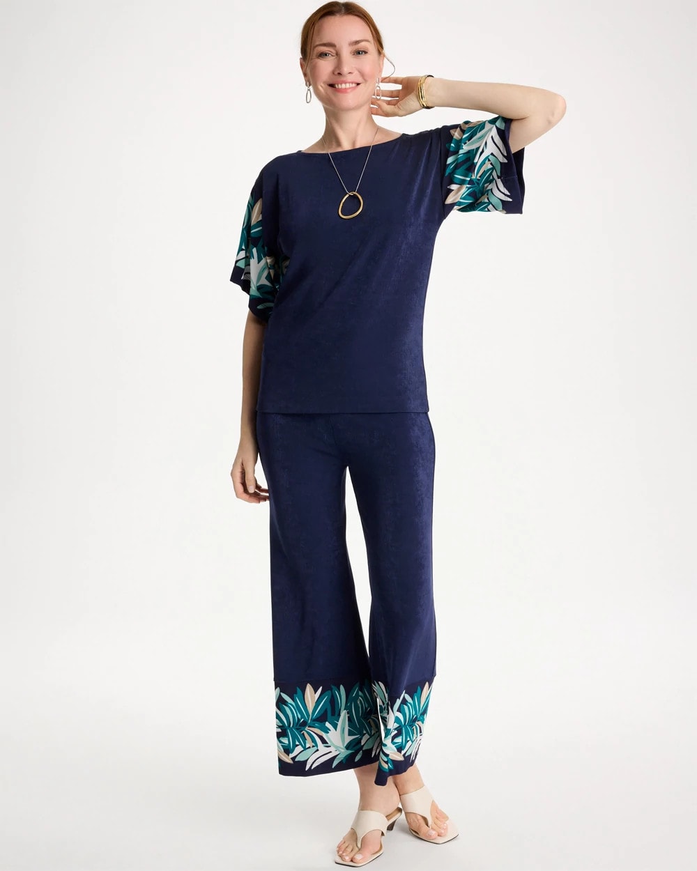 Chico's For Sale - Travelers™ Printed Kimono Sleeve Top