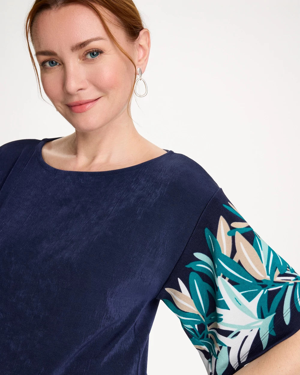 Chico's For Sale - Travelers™ Printed Kimono Sleeve Top