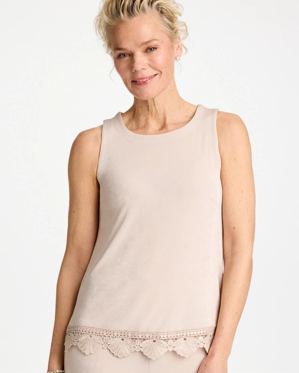 Chico's Discount - Travelers™ Scallop Lace Tank