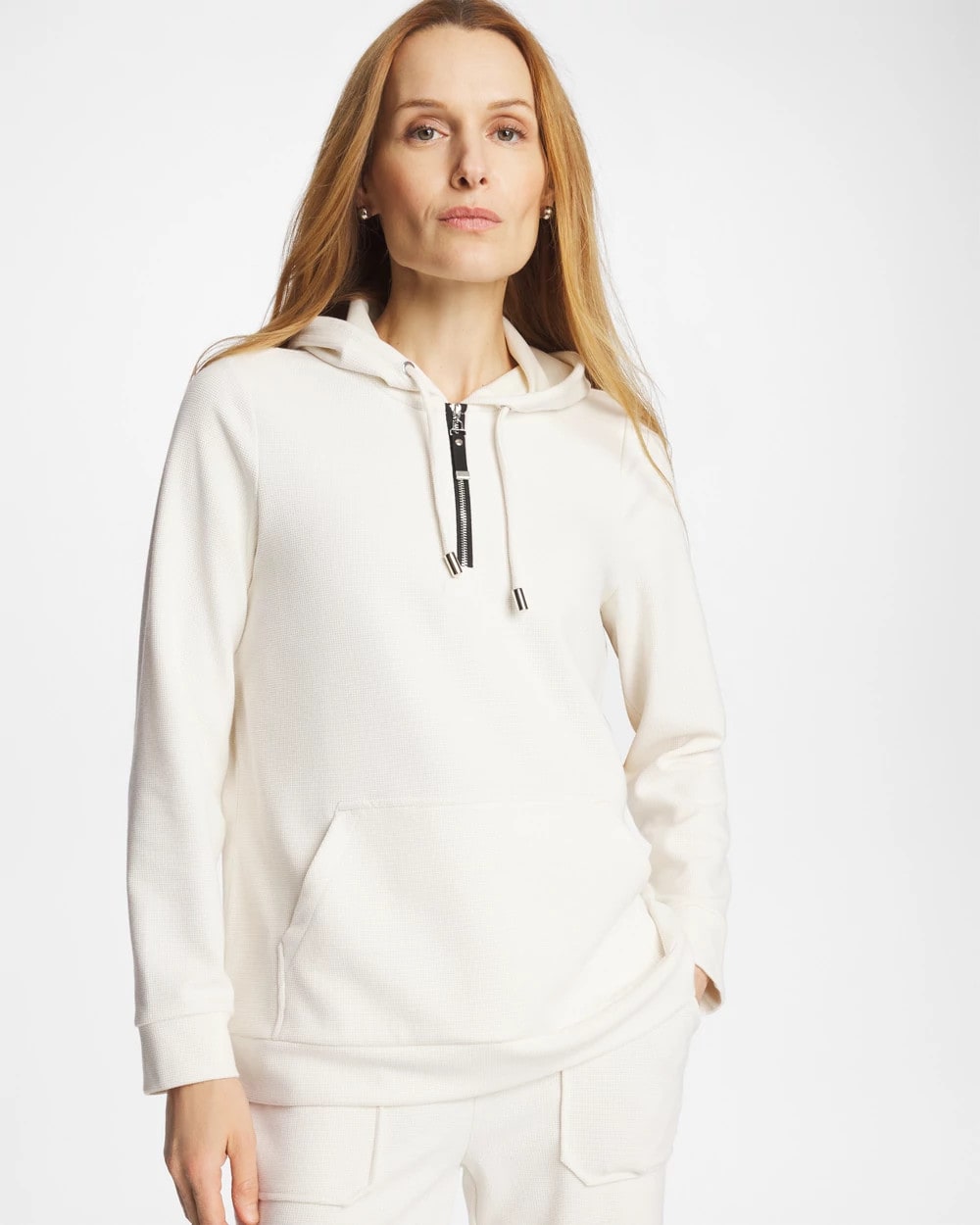 Chico's Outlet - Zenergy® Soft Waffle Hooded Top
