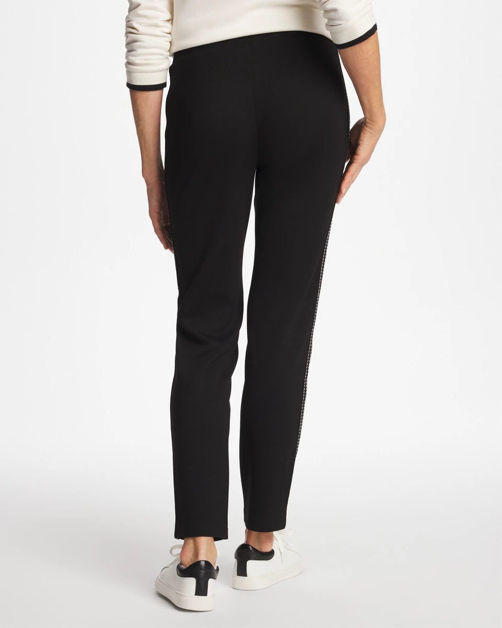 Chico's Discount - Zenergy® Double-Knit Pick Stitch Ankle Pants