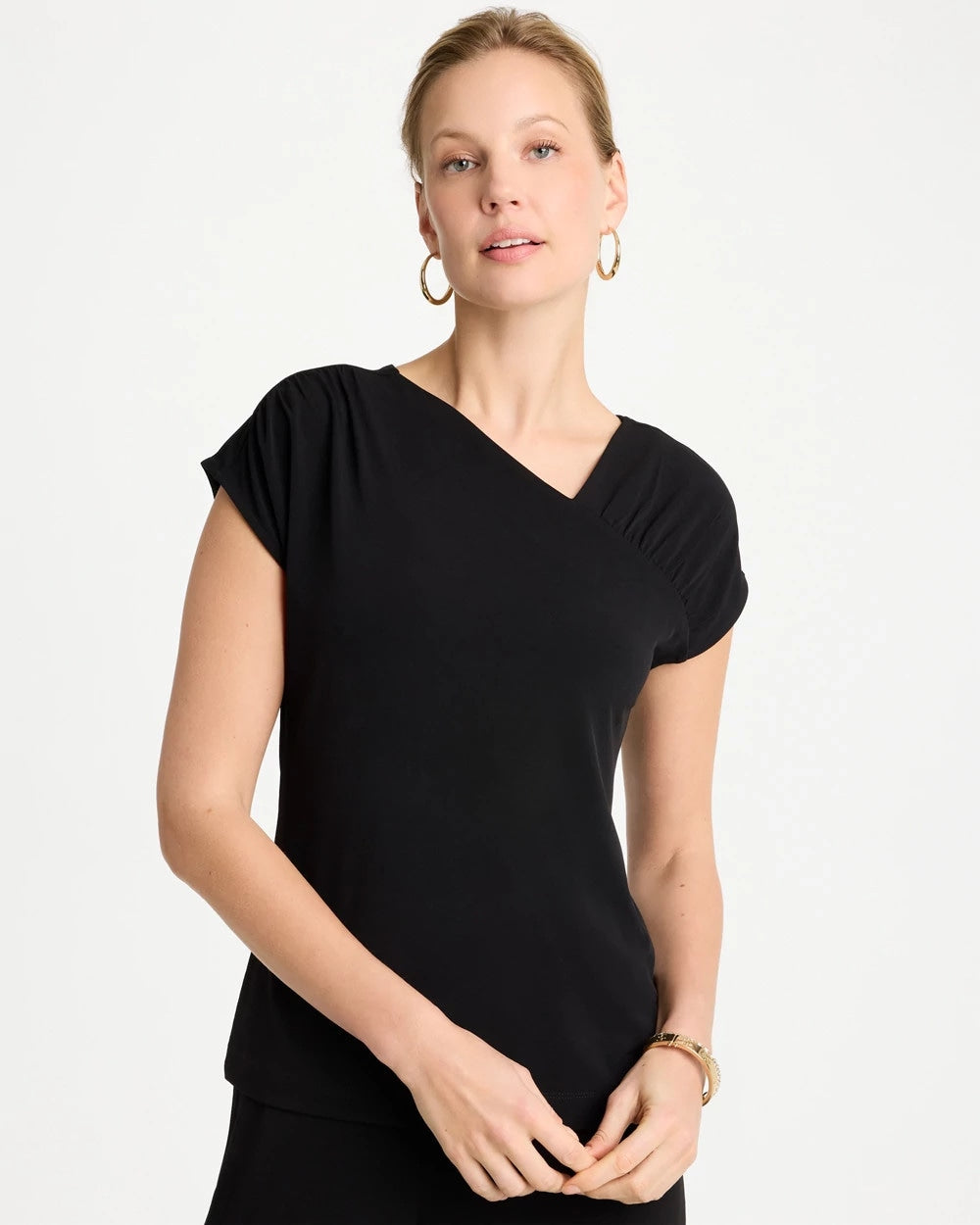 Chico's Outlet - Travelers™ Knit Asymmetrical Top