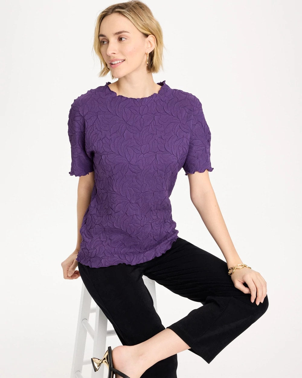 Chico's On Sale - Travelers™ Embossed Pullover Top