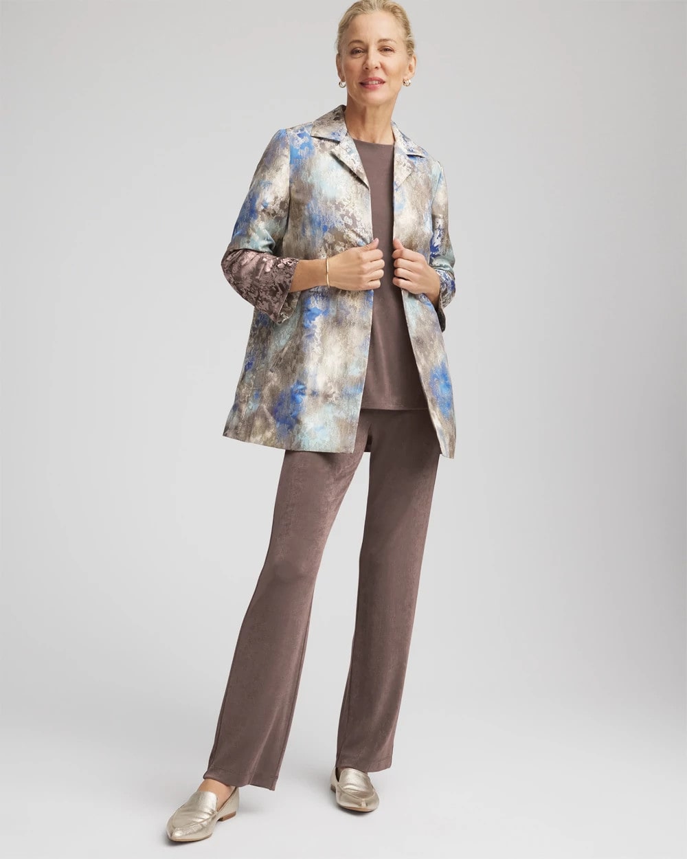 Chico's For Sale - Travelers™ Collection Watercolor Jacquard Jacket