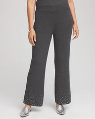 Chico's Outlet - Travelers™ Embellished Straight-Leg Pants