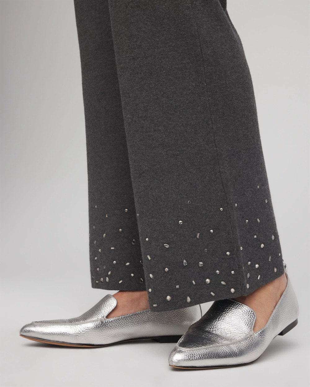 Chico's Outlet - Travelers™ Embellished Straight-Leg Pants