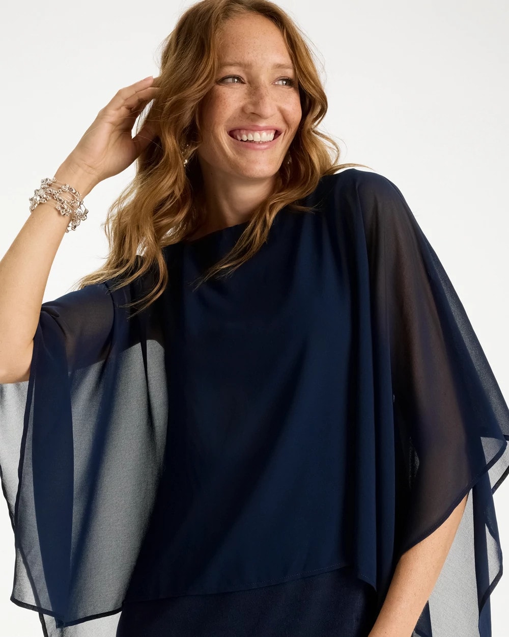 Chico's / Travelers™ Chiffon Layered Top