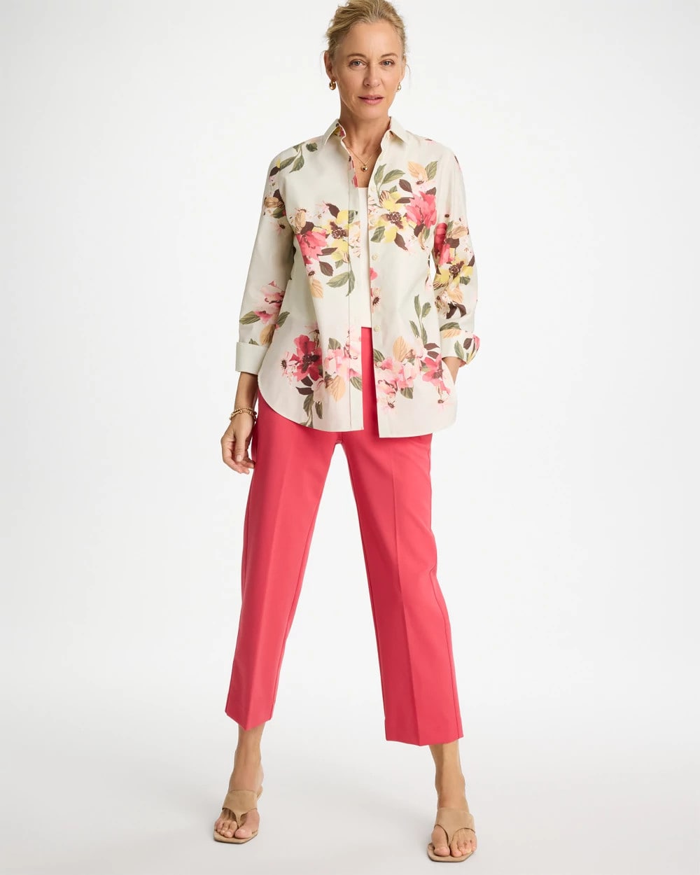 Chico's Outlet - No Iron™ Printed Stretch Shirt