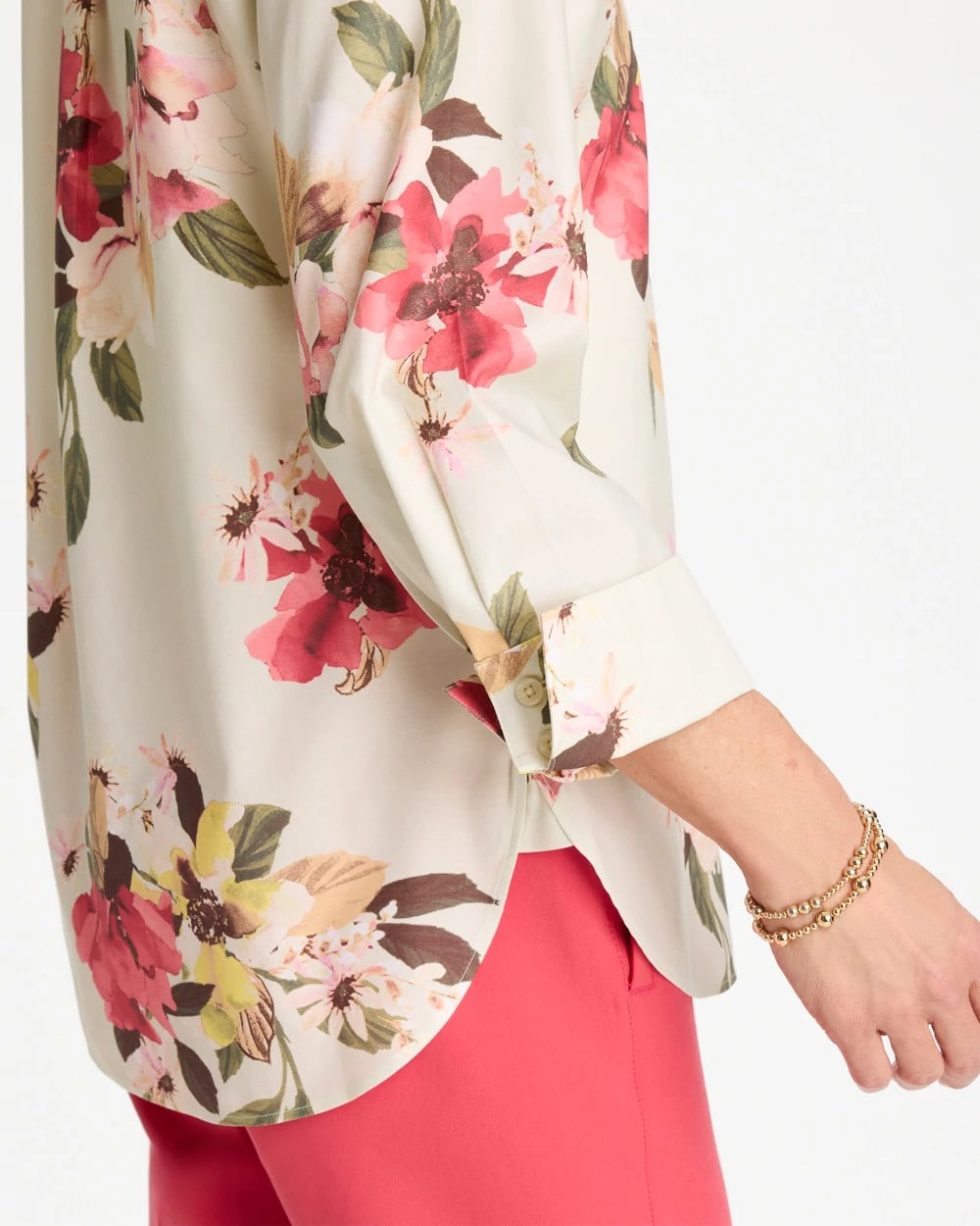 Chico's Outlet - No Iron™ Printed Stretch Shirt