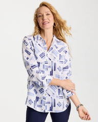 Chico's / No Iron™ Printed Linen Shirt