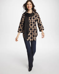 Chico's Discount - No Iron™ Stretch Global Dots Popover Tunic