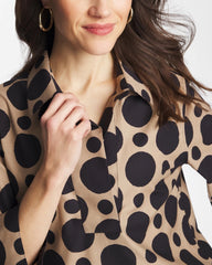 Chico's Discount - No Iron™ Stretch Global Dots Popover Tunic
