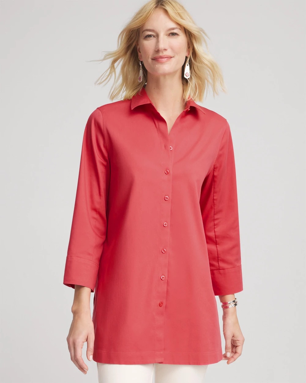 Chico's US - No Iron™ Classic Button Down Tunic
