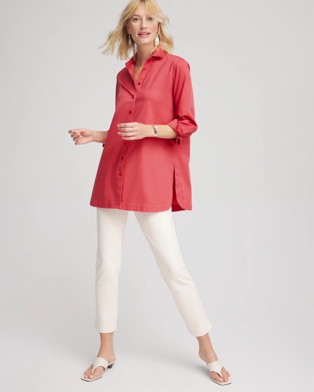Chico's US - No Iron™ Classic Button Down Tunic