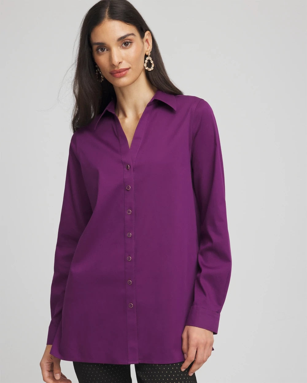 Chico's On Sale - No Iron™ Novelty Button Tunic