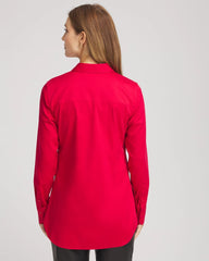 Chico's Outlet - No Iron™ Peplum Pleated Shirt