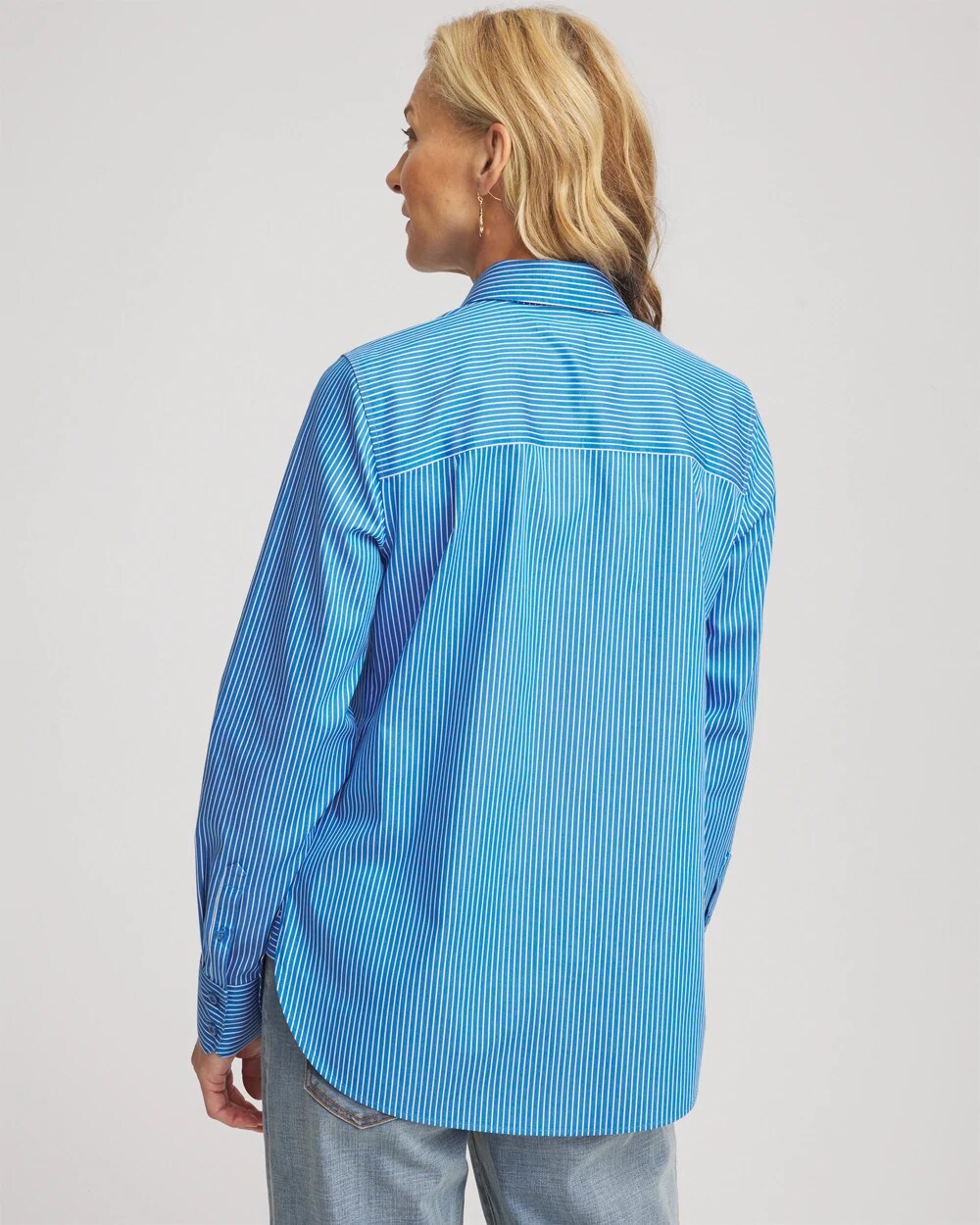 Chico's Discount - No Iron™ Classic Striped Shirt