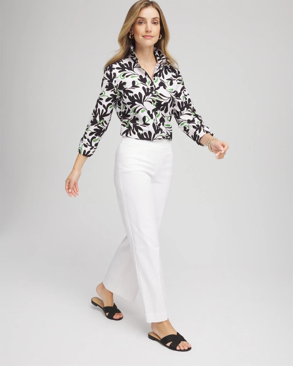 Chico's On Sale - No Iron™ Abstract Floral Shirt
