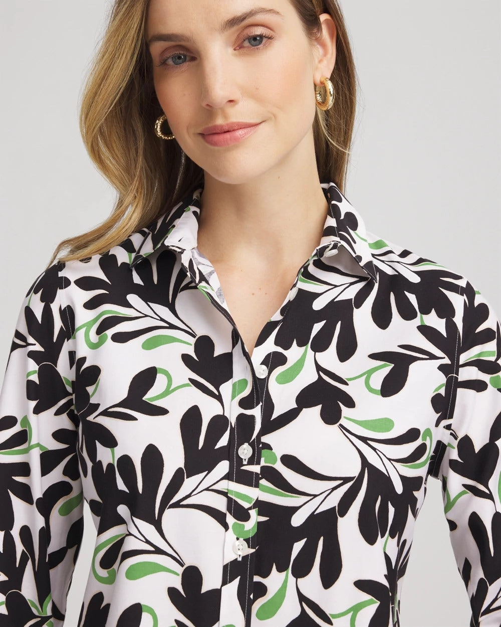 Chico's On Sale - No Iron™ Abstract Floral Shirt