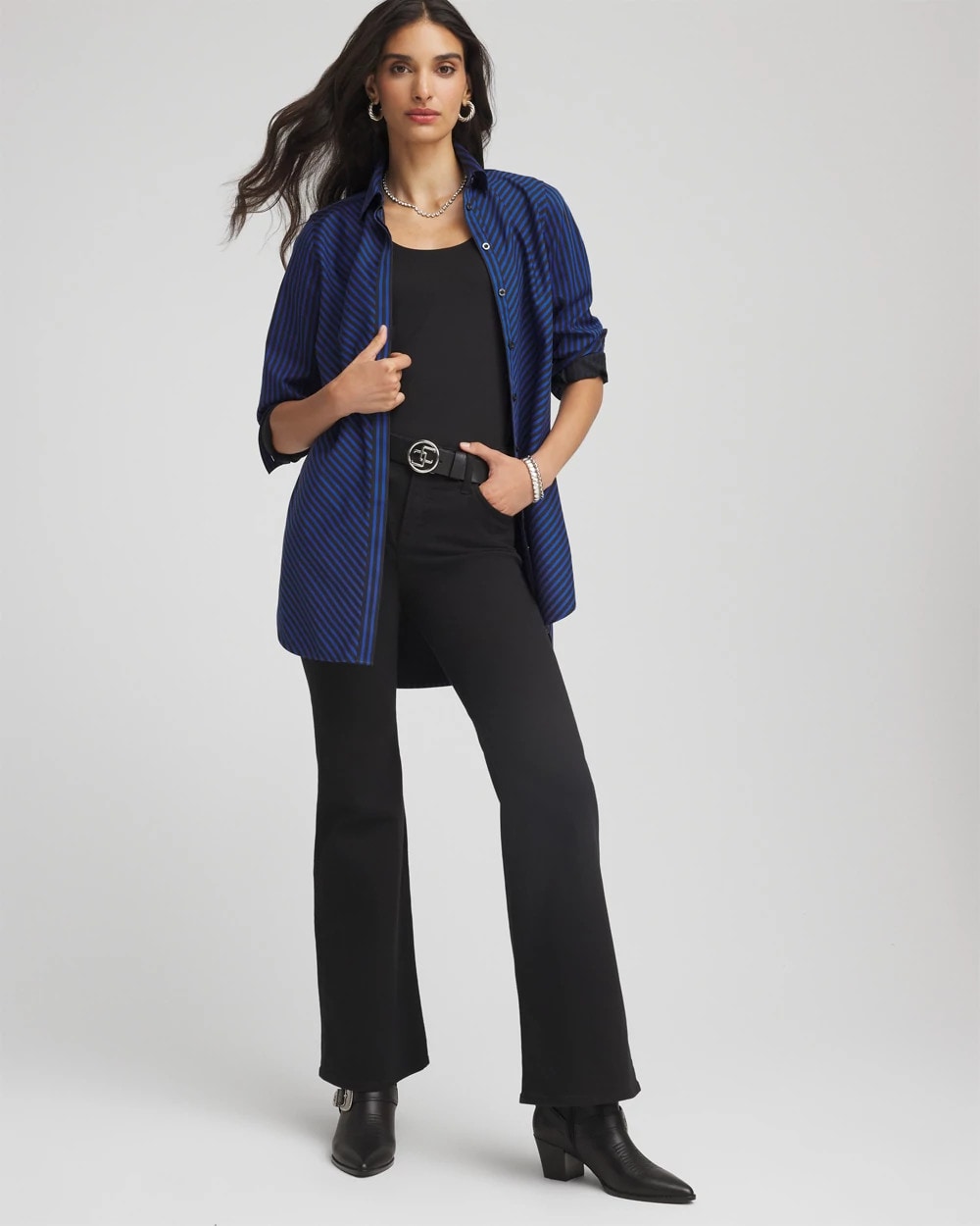 Chico's Online - No Iron™ Slimming Striped Tunic
