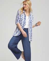 Chico's US - No Iron™ Star Print Linen Shirt
