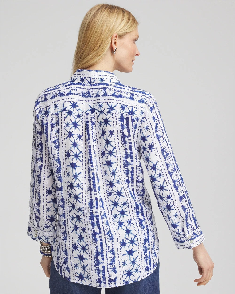 Chico's US - No Iron™ Star Print Linen Shirt