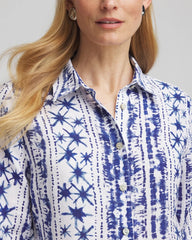 Chico's US - No Iron™ Star Print Linen Shirt