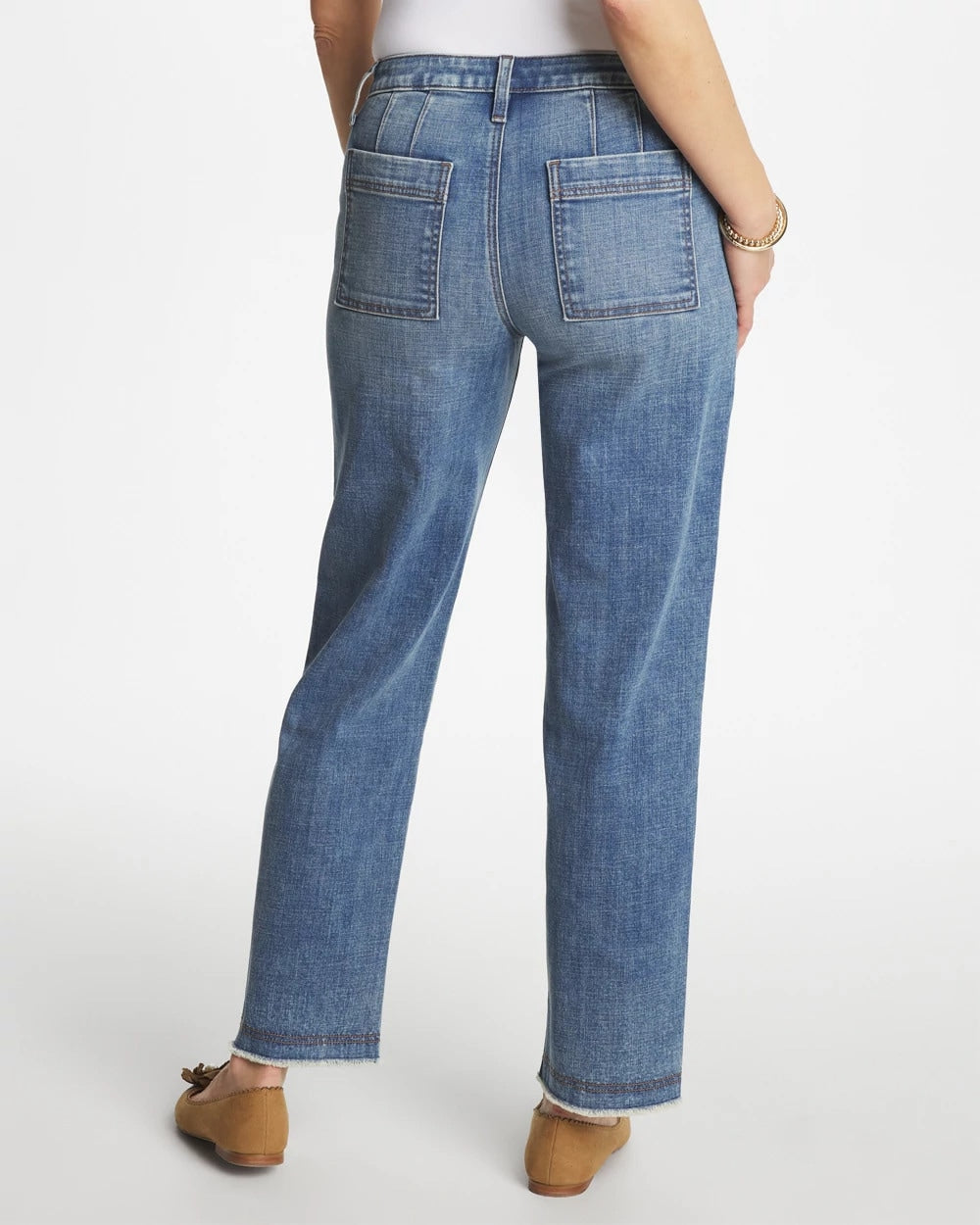 Chico's Outlet - Girlfriend Straight Ankle Jeans
