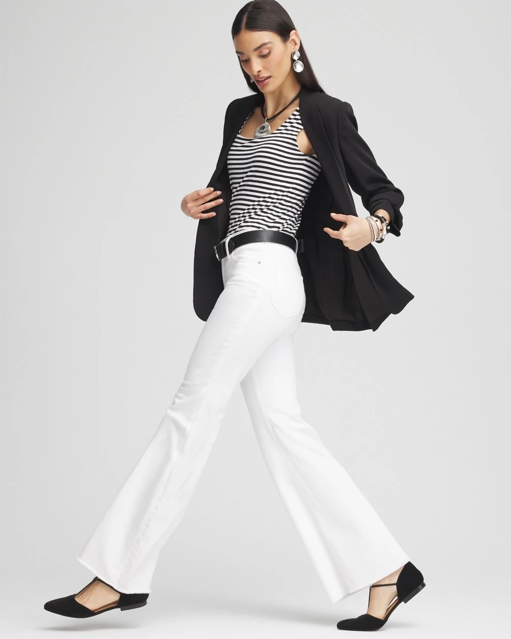 Chico's US - Girlfriend No Stain Frayed Flared Jeans