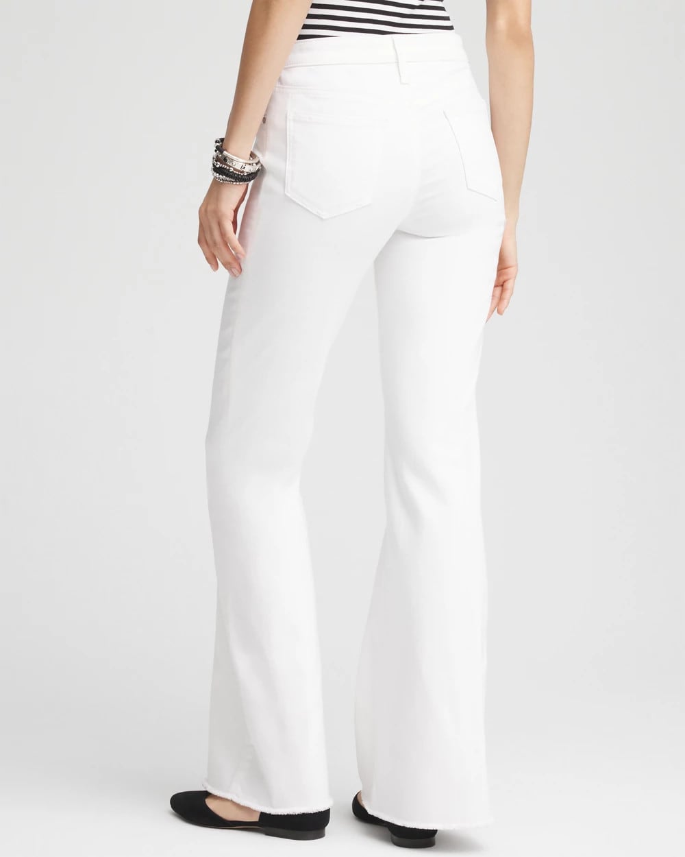 Chico's US - Girlfriend No Stain Frayed Flared Jeans