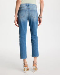 Chico's For Sale - Floral Patchwork Girlfriend Crop Jeans