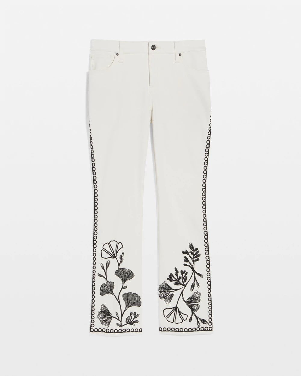 Chico's Outlet - Ginkgo Girlfriend Cropped Flared Jeans
