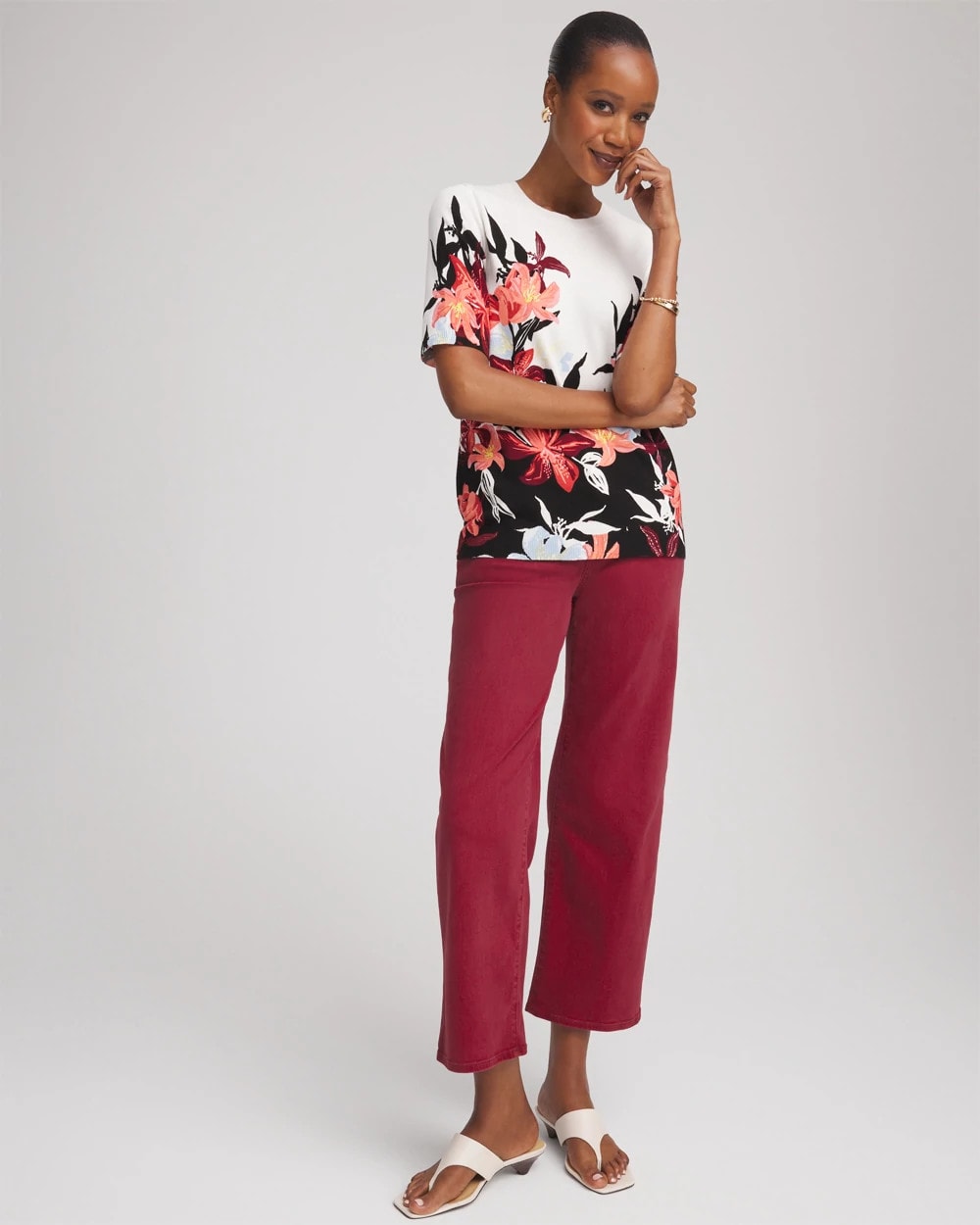 Chico's US - Girlfriend Wide-Leg Crop Jean