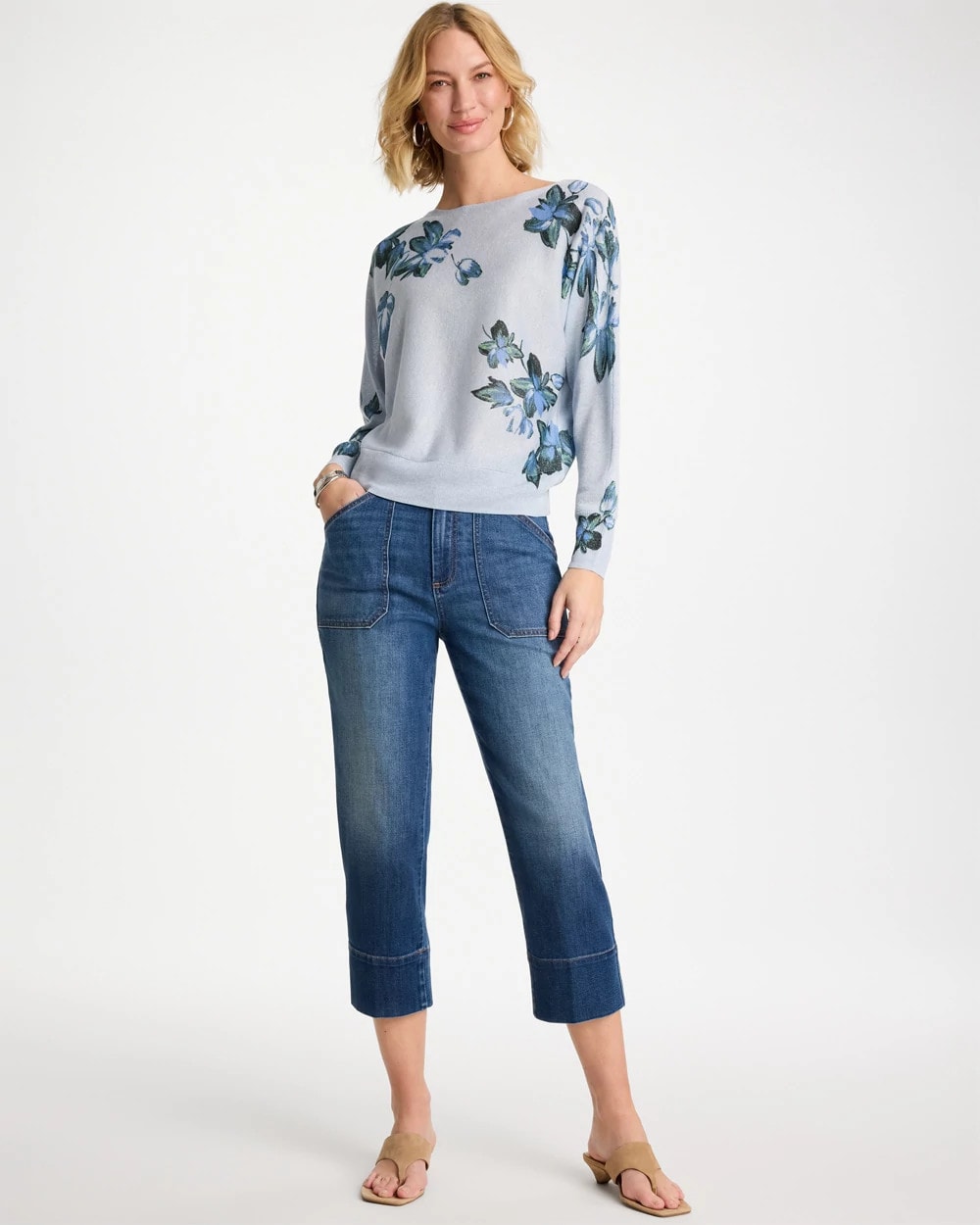 Chico's Sale - Straight Utility Crop Jean