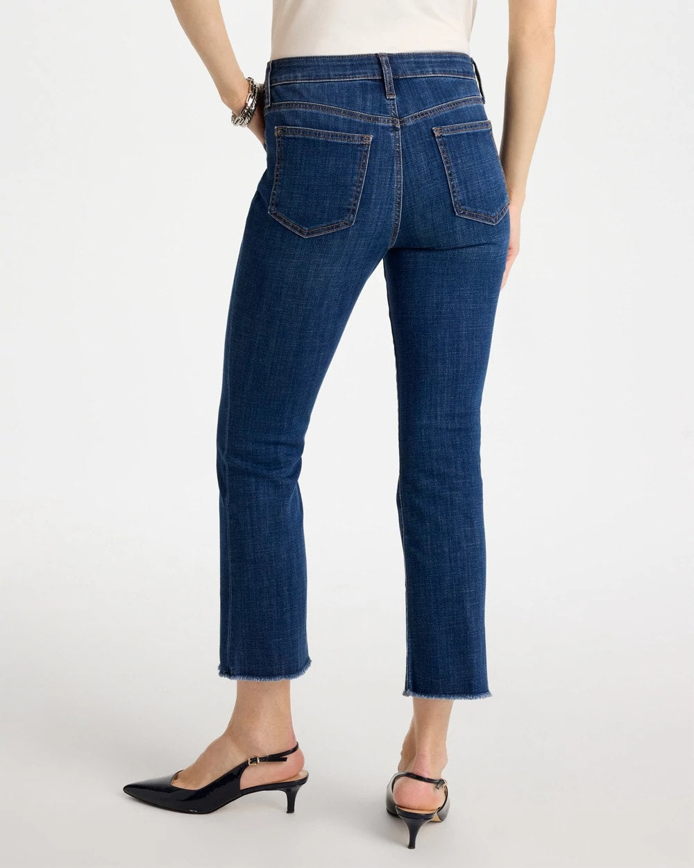Chico's For Sale - Petite Girlfriend Fray Hem Kick Flares