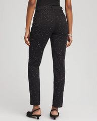 Chico's Online - Stone Embellished Girlfriend Slim Ankle Jeans