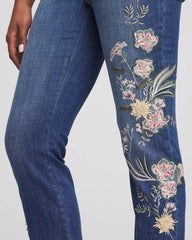 Chico's US - Appliqué Girlfriend Slim Ankle Jeans