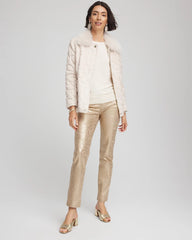 Chico's Outlet - Girlfriend Slim Ankle Foiled Lace Jeans