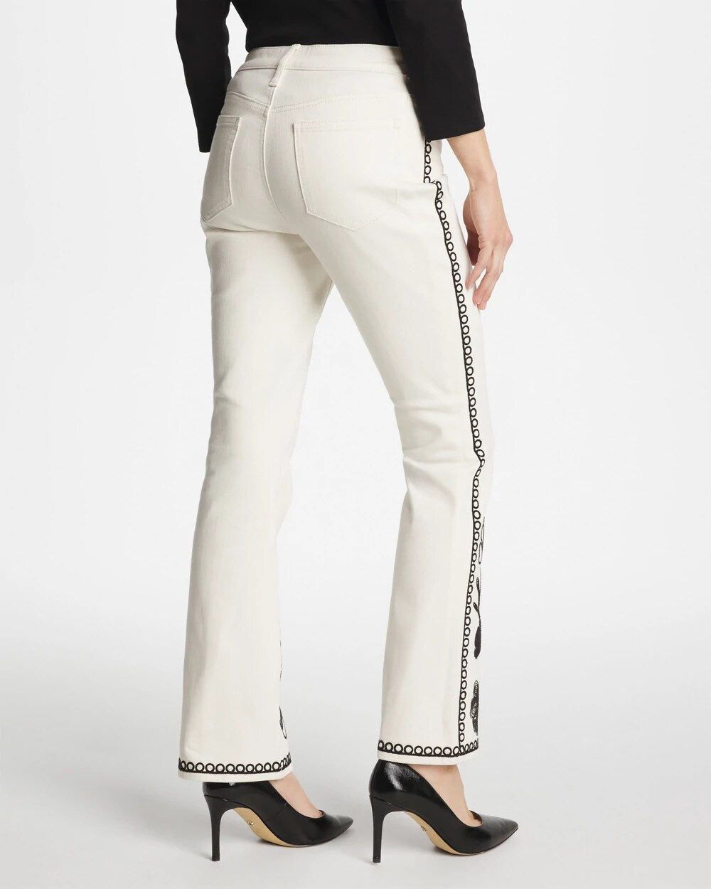 Chico's Online - Ginkgo Girlfriend Cropped Flared Jeans