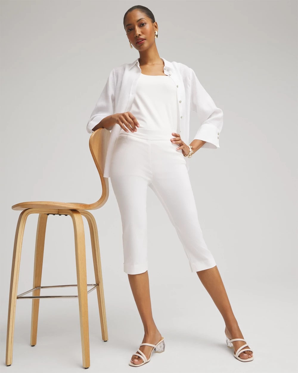 Chico's / Brigitte™ Pull-On Rivet Slim Capris
