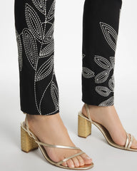 Chico's Discount - Floral Soutache Brigitte™ Slim Pull-On Ankle Pants