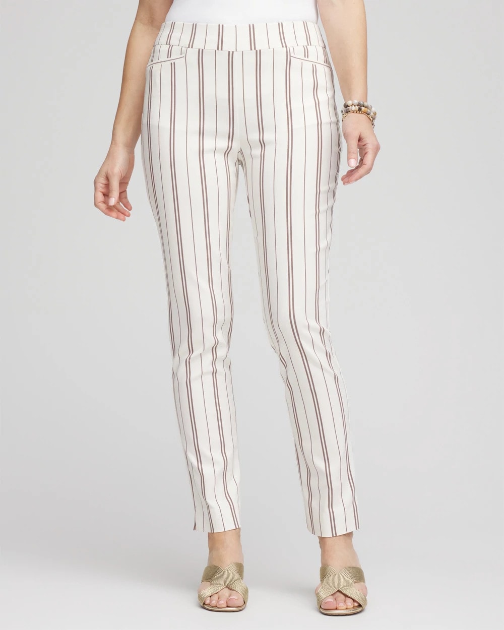 Chico's US - Petite Brigitte™ Striped Ankle Pants
